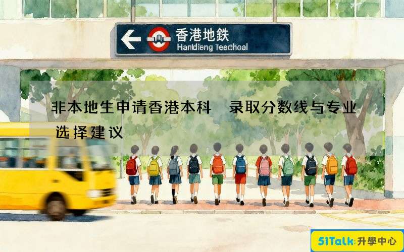 非本地生申请香港本科 录取分数线与专业选择建议